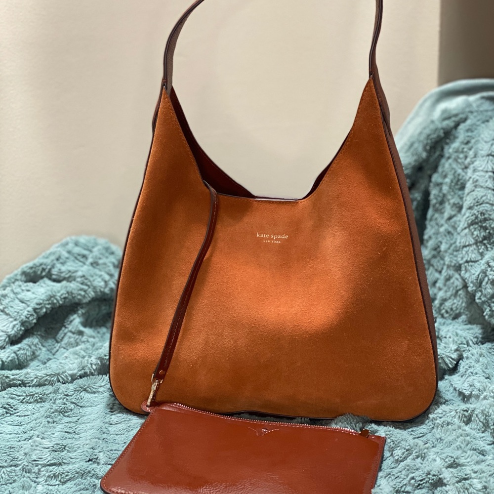 Kate Spade suede and leather shoulder bag